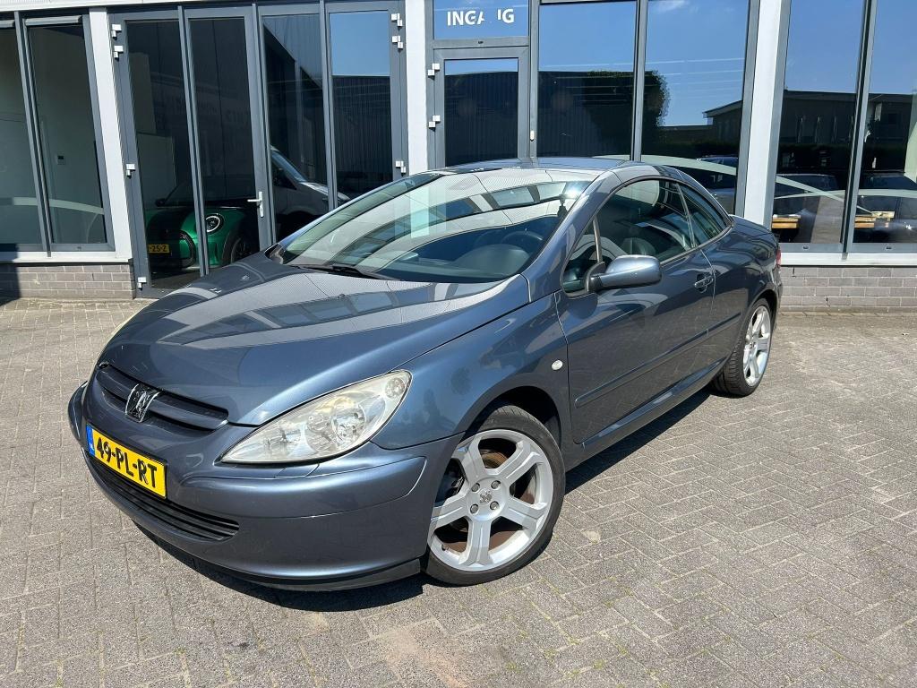Peugeot 307 Cabrio 2.0 16V CC 130KW 2004 Grijs, Voorwielaandrijving, Parkeersensor, 730 kg, Zwart