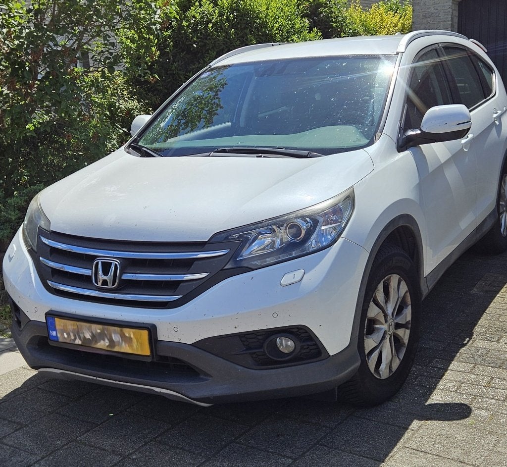Honda CR-V Elegance 2.0 I-vtec 114KW 2WD 2013 Wit, Auto's, Voorwielaandrijving, Euro 5, Stof, Beige