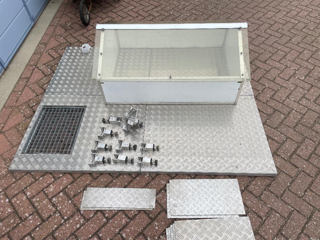 Aluminium vloer voor wintertent + kap dakventilatie, Caravans en Kamperen, Ophalen, Gebruikt