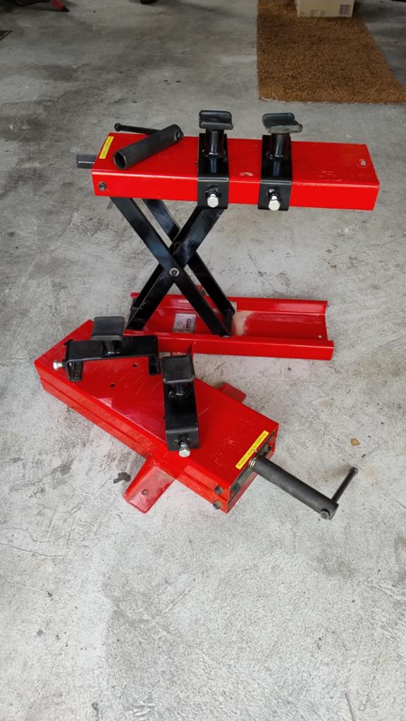 Twee Powerplus Minilift Hubständer - 500KG Hefvermogen, Motoren, Ophalen, Gebruikt