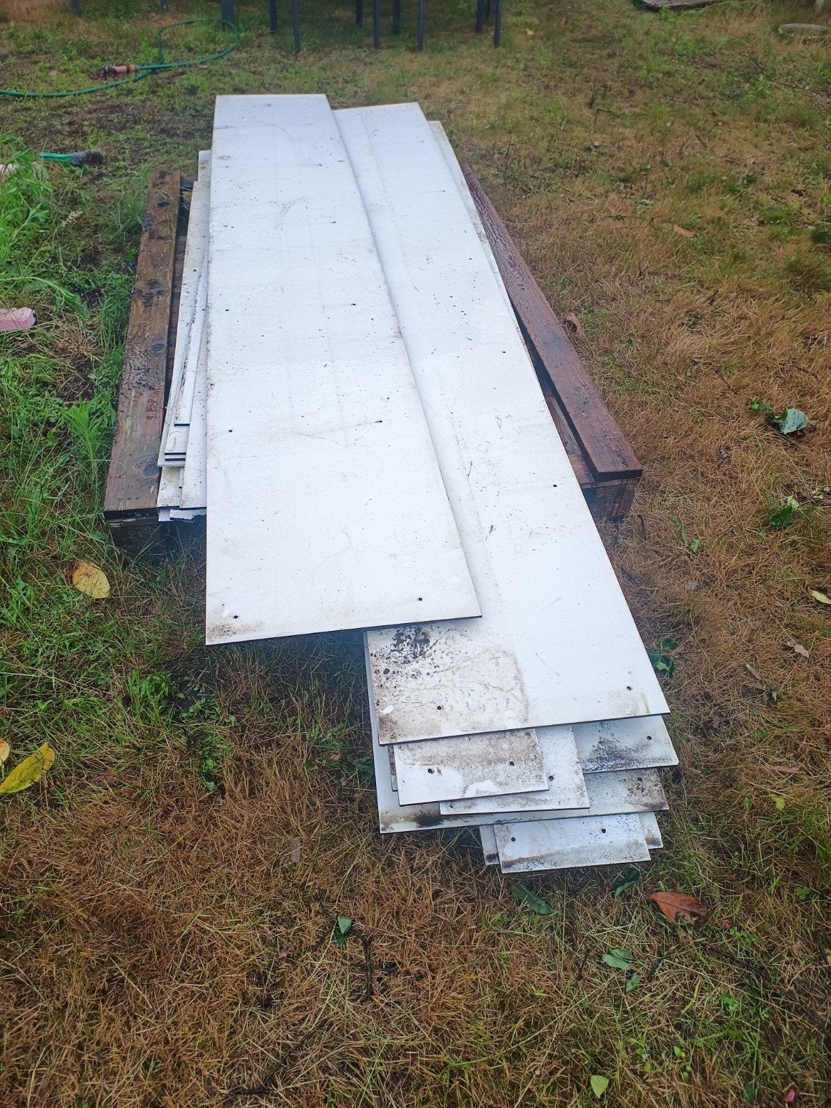 Partij gebruikte trespa platen en stroken, Ophalen, Gebruikt, HPL, Minder dan 20 mm