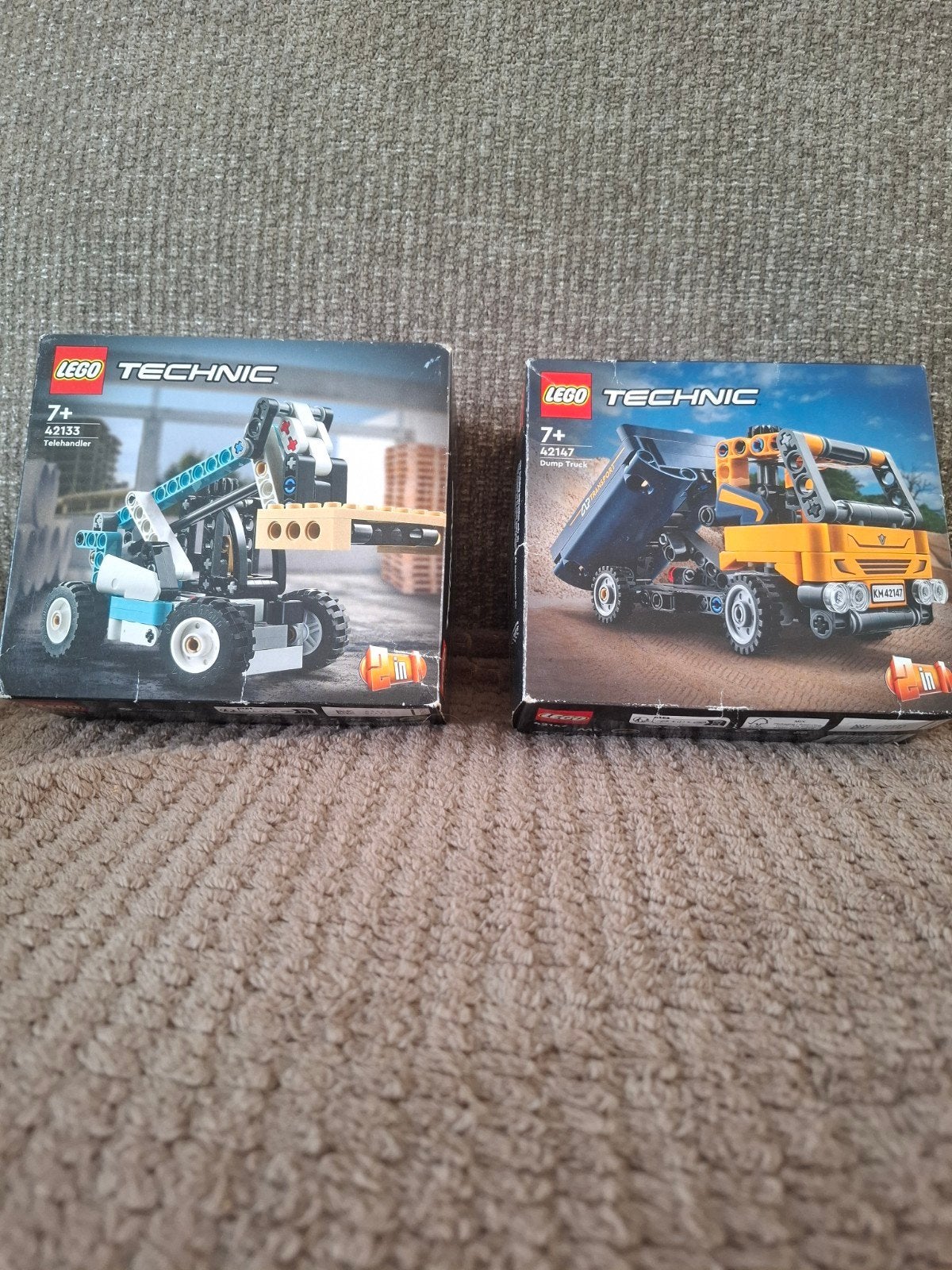 LEGO Technic 42133 Telehandler & 42147 Kiepwagen (n, Ophalen of Verzenden, Zo goed als nieuw