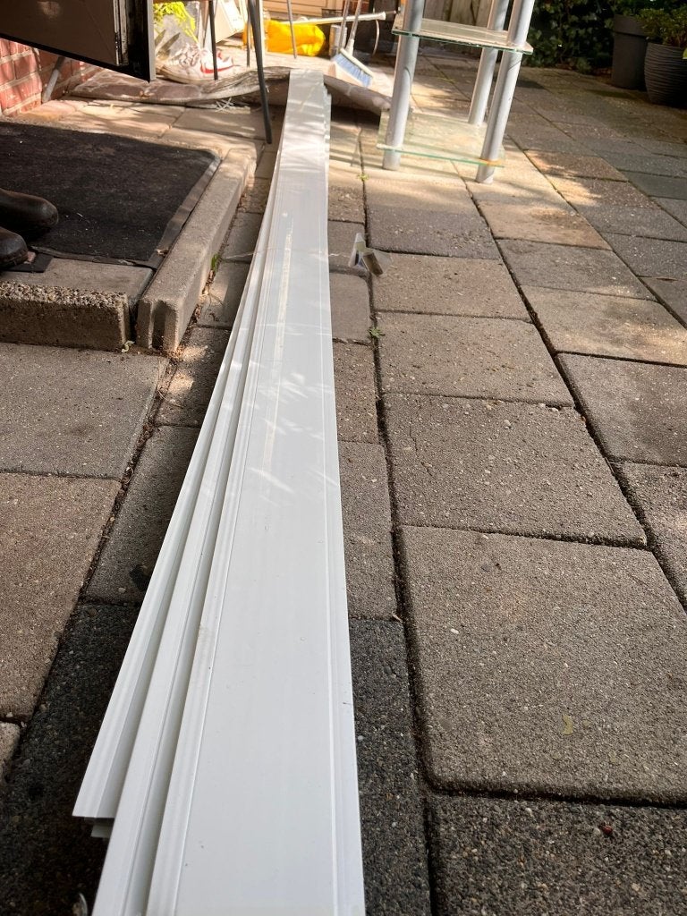 Kunststof pvc-panelen/schroten 250 cm lang, Ophalen, Overige materialen, Nieuw, 15 m² of meer