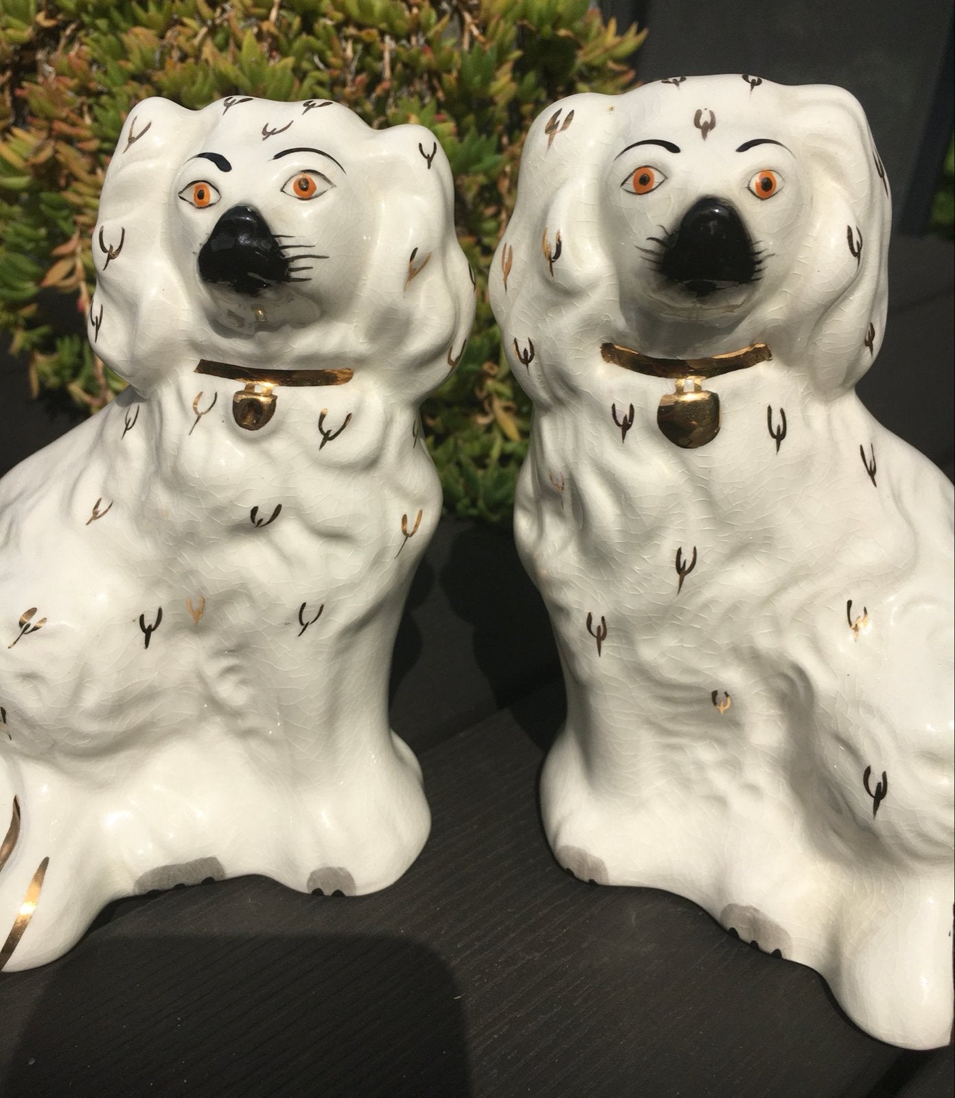 Vintage Staffordshire Hoerenhondjes Beeldjes - Set van 2, Ophalen