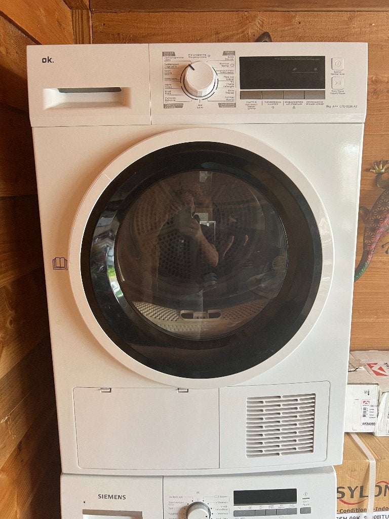 Warmtepomp wasdroger als nieuw, Ophalen, 6 tot 8 kg, Minder dan 85 cm, Anti-kreukfase