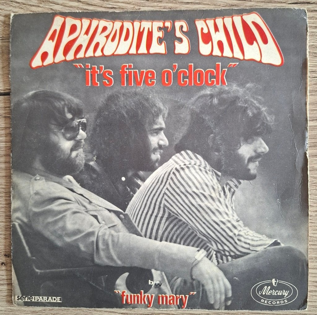Aphrodite's Child Franse single It's Five O'Clock, Ophalen of Verzenden, Gebruikt, 7 inch, Pop