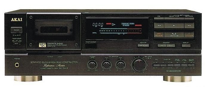 Akai GX75 mk2 High End deck 3 koppen dual capstan Calibr +AB, Audio, Tv en Foto, Cassettedecks, Ophalen, Enkel, Akai, Tiptoetsen