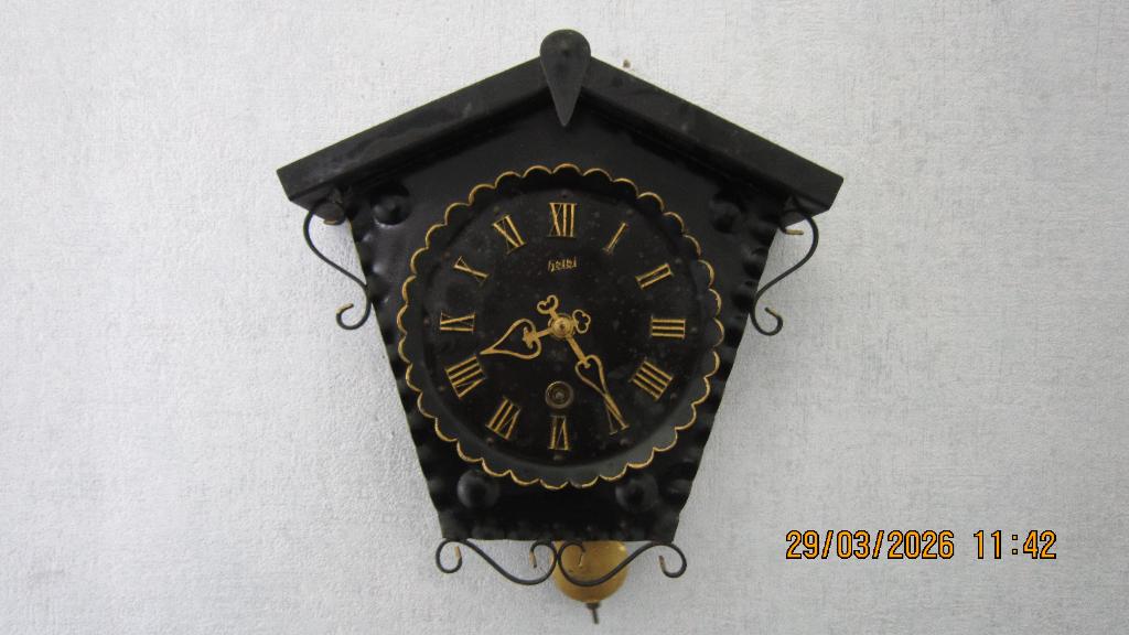 Vintage HEIBI-wandklok, Antiek en Kunst, Ophalen of Verzenden
