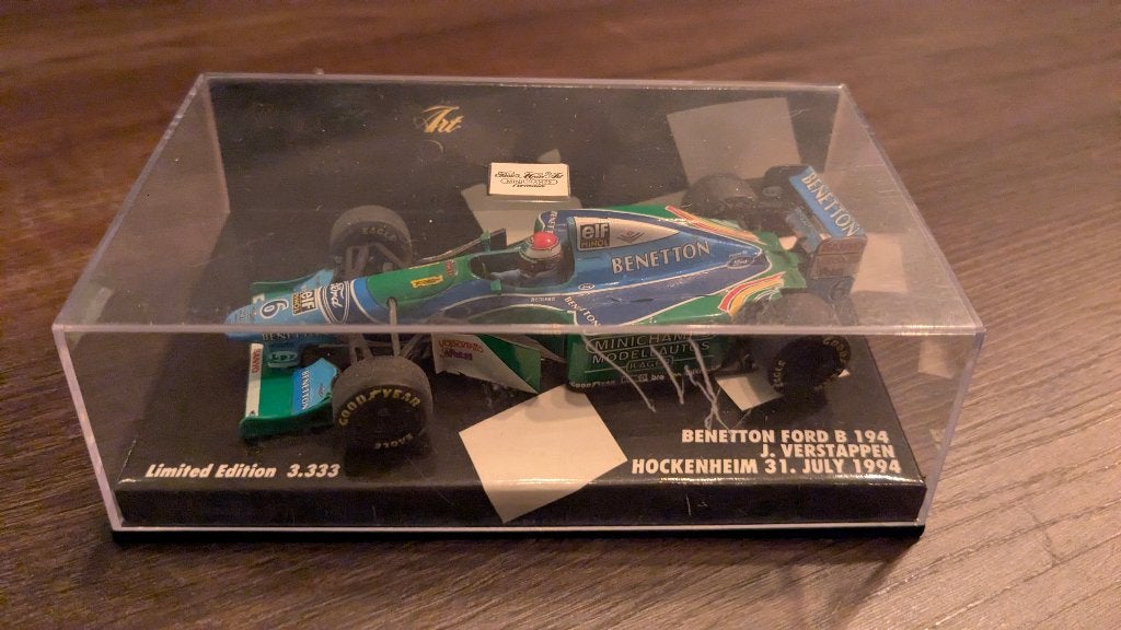 Jos Verstappen - Benetton Ford B194 - 1994 Limited 1:43, Ophalen, Gebruikt, Auto, MiniChamps