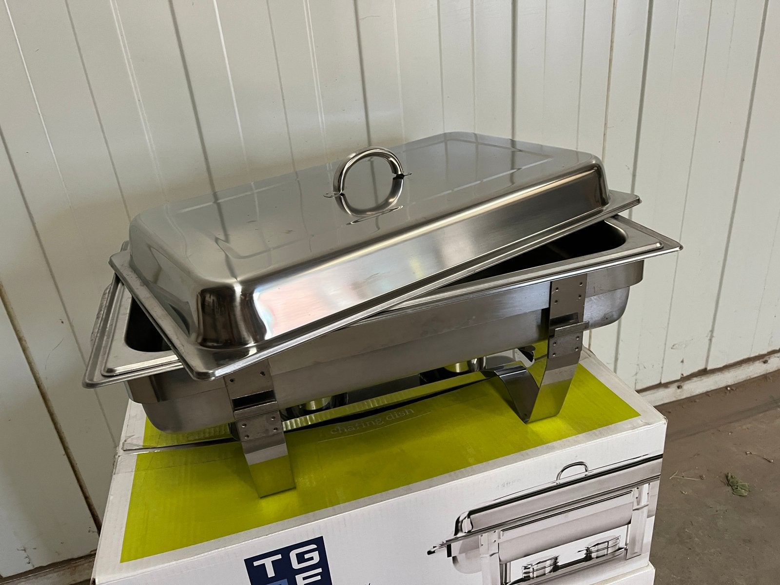 Chaffing dish / buffetverwarmer (nog 1 beschikbaar), Verzenden, Zo goed als nieuw