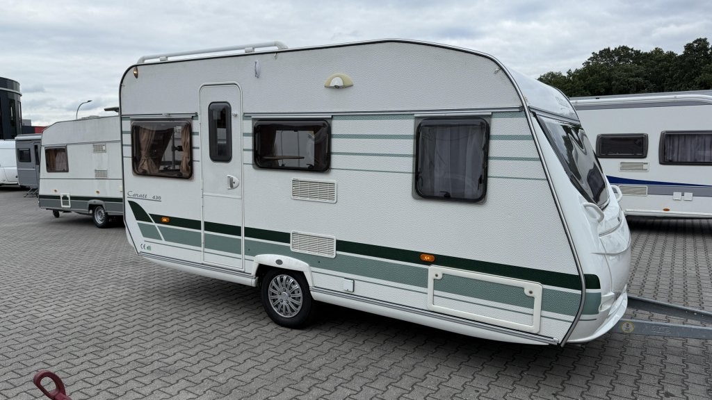Chateau Caratt Nice 430 bouwjaar 2007 met luifel, Caravans en Kamperen, Caravans, Schokbreker, Bedrijf, 750 - 1000 kg, 4 tot 5 meter
