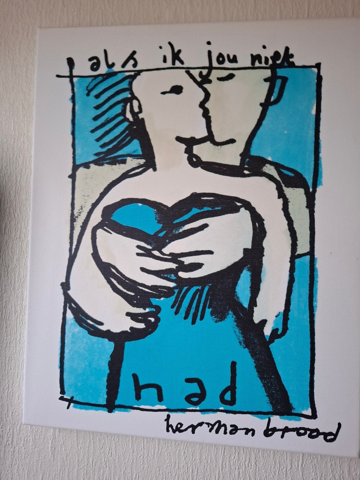 Herman Brood Canvas - Als ik jou niet had, Ophalen of Verzenden