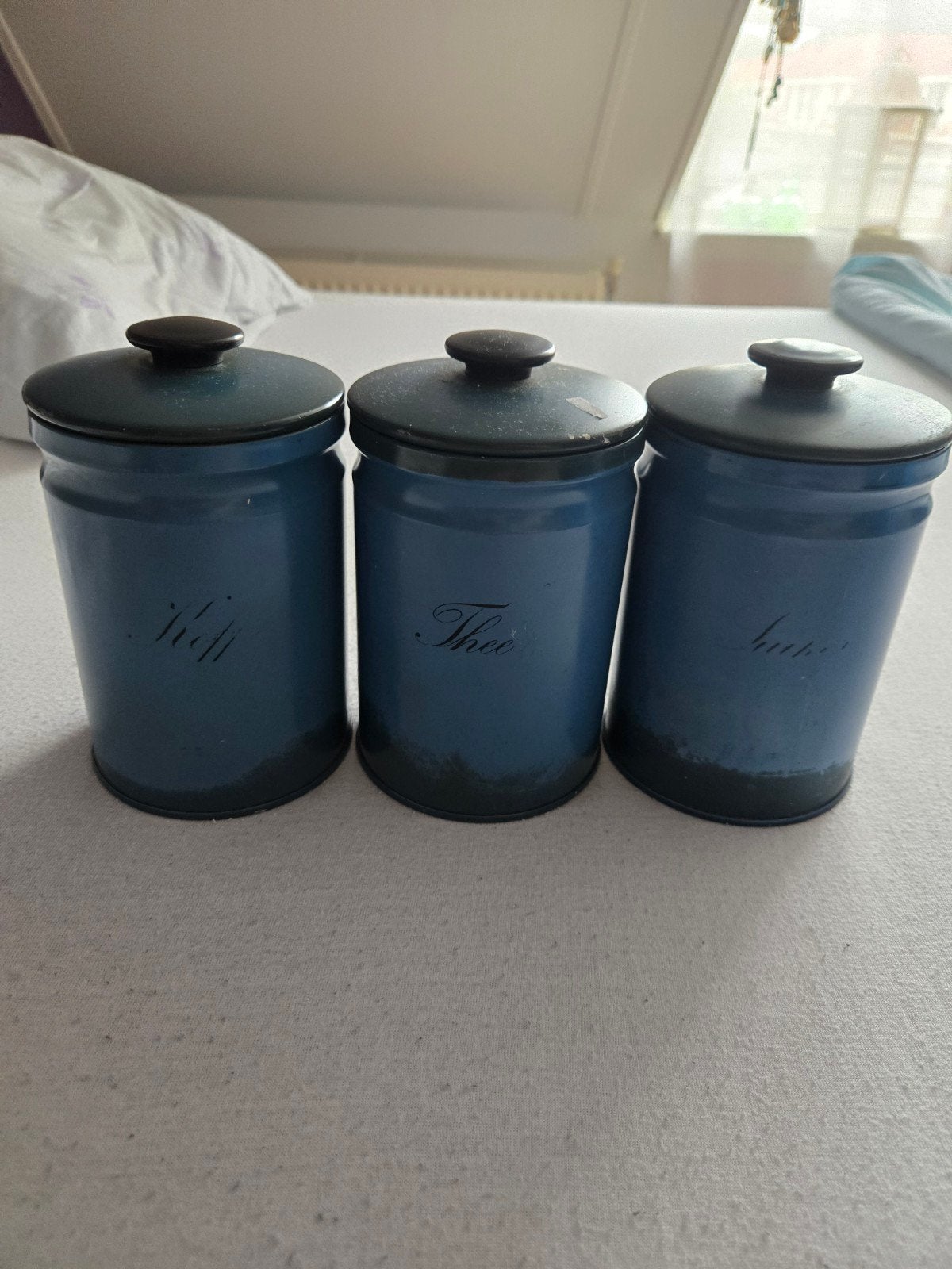 Vintage Brabantia Voorraadbussen - Koffie, Thee, Suiker, Ophalen of Verzenden