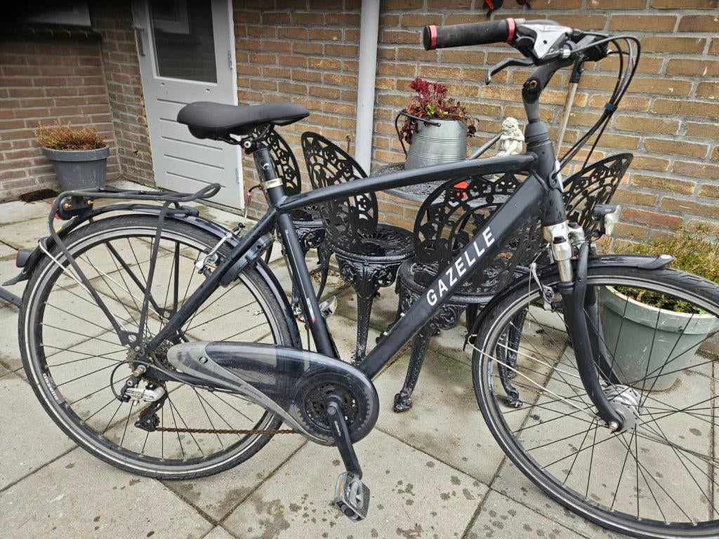 Gazelle fiets met versnelingen, Ophalen, Zo goed als nieuw, Accu, Achterlicht