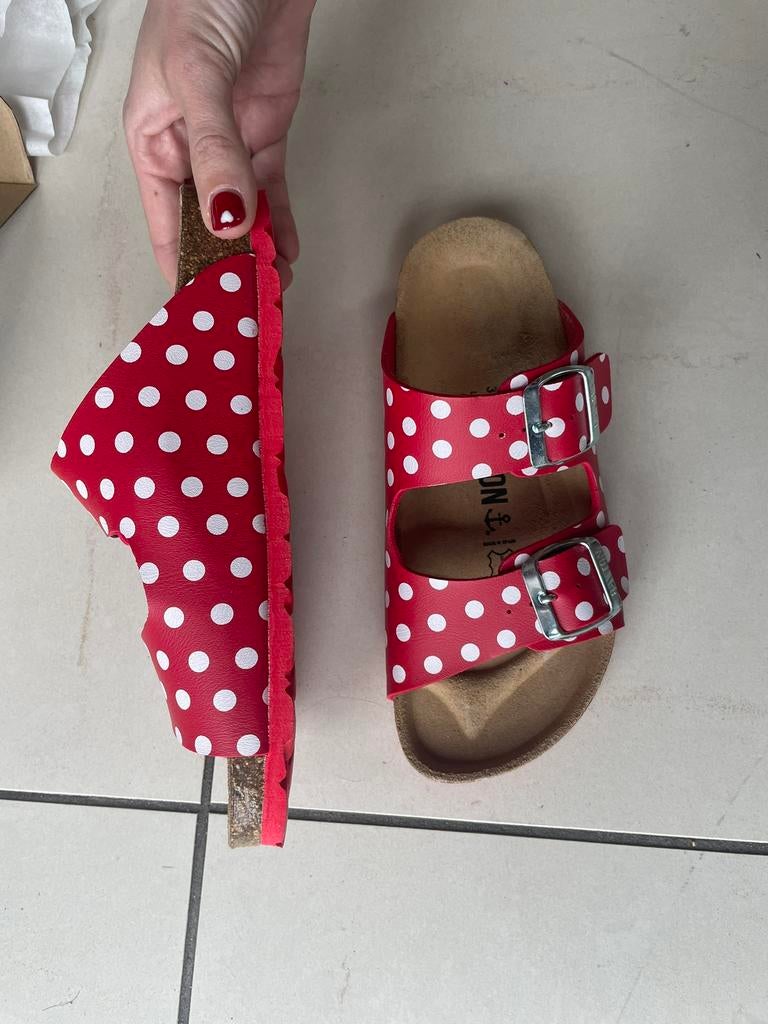 Bayton Atlas rood met witte stippen sandalen 33 - nieuw, Meisje, Schoenen, Nieuw, Ophalen of Verzenden