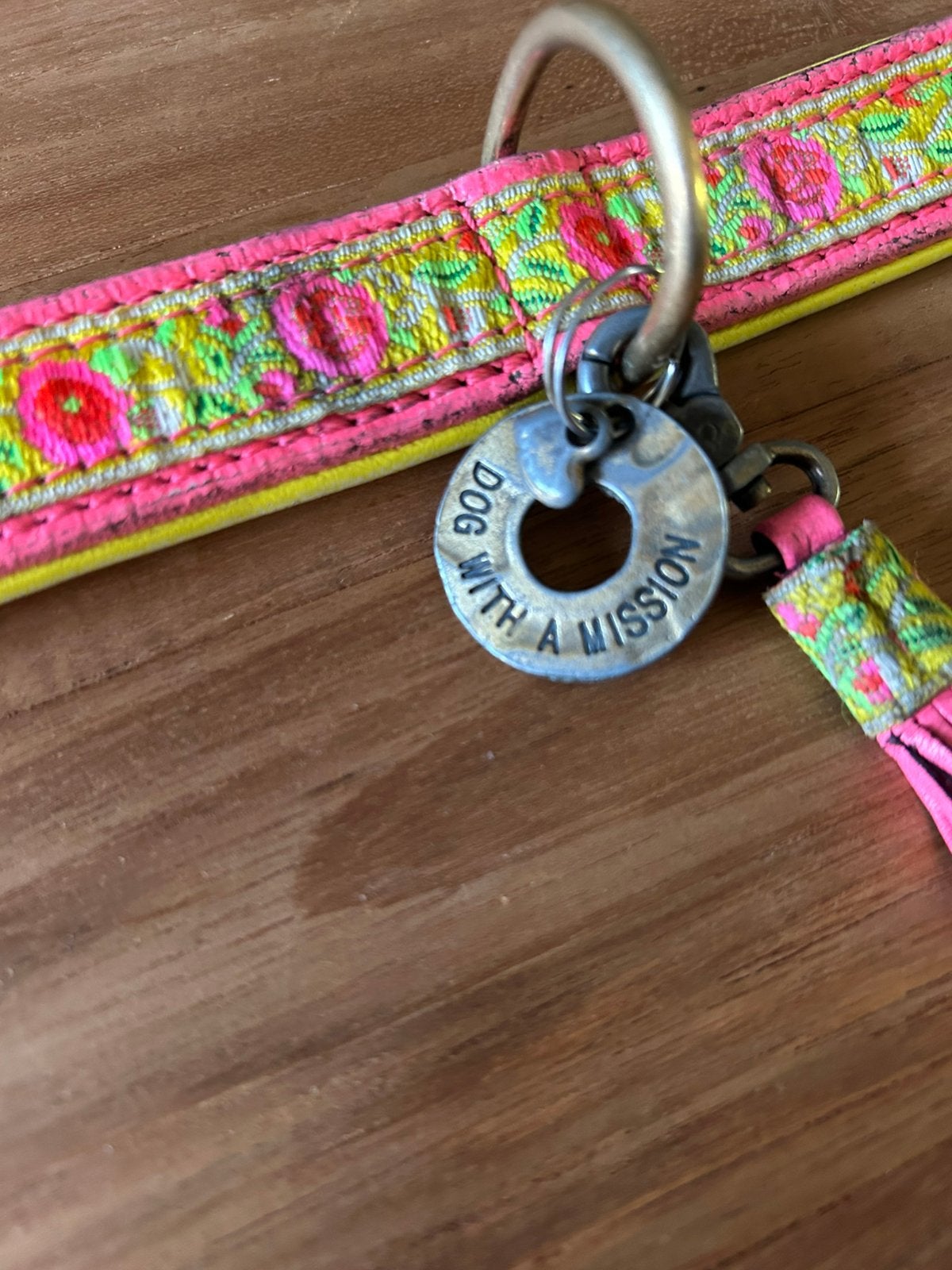 Halsband Dog with a mission DWAM roze maat S, Ophalen of Verzenden, Gebruikt