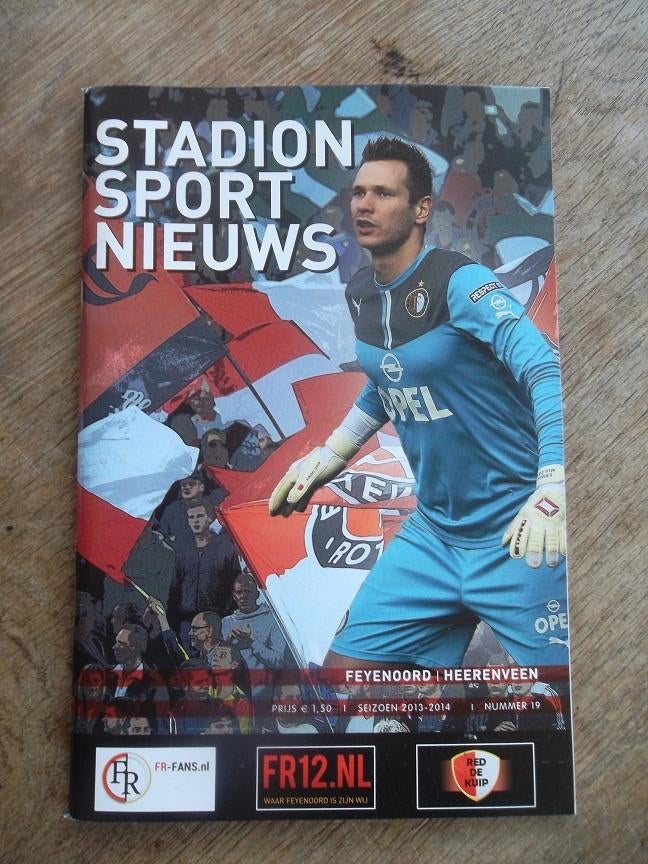 Programmaboekje 19 Feyenoord - Heerenveen 16 maart 2014, Ophalen of Verzenden, Gelezen, Watersport en Hengelsport