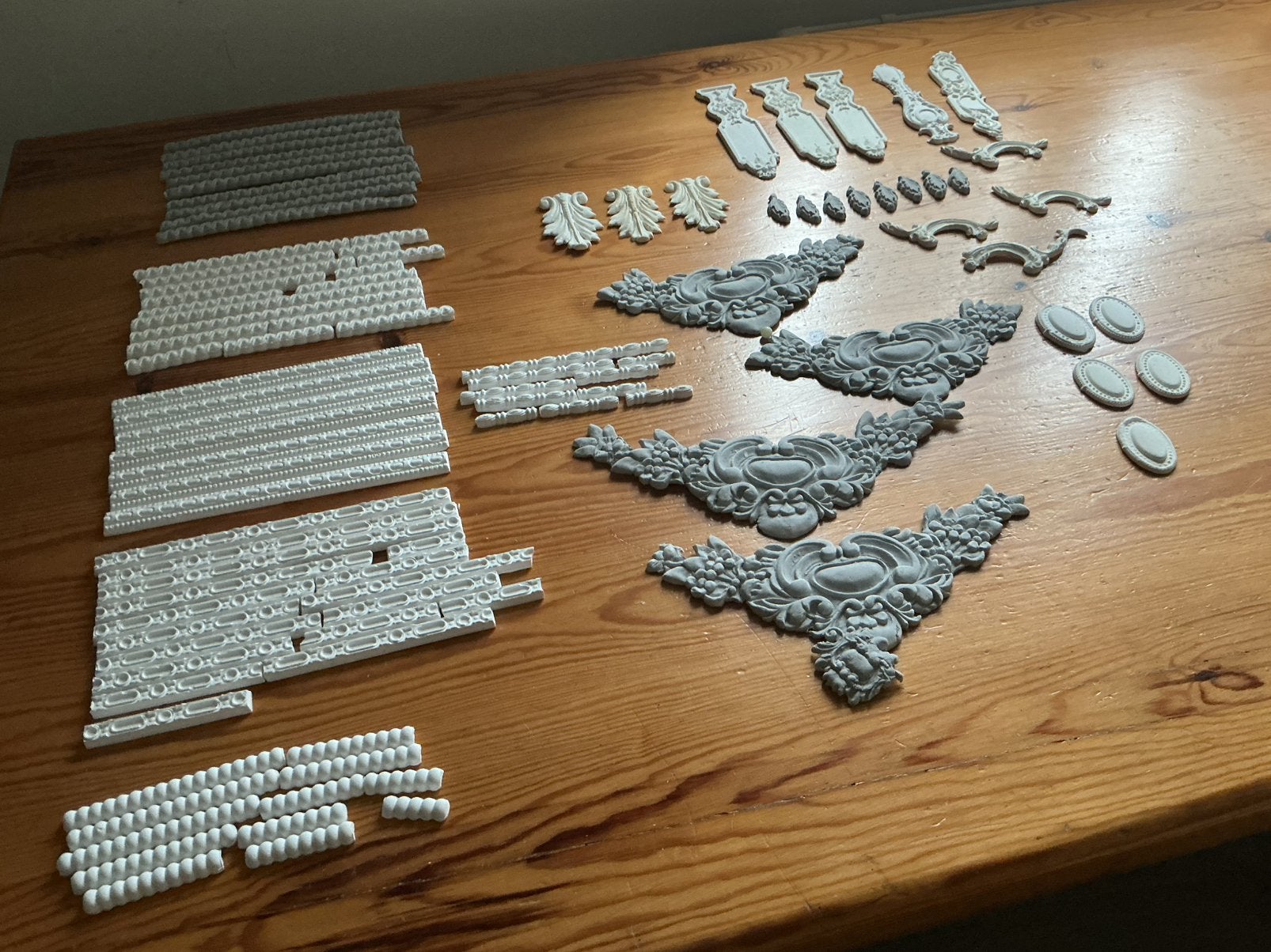 Gipsen ornamenten/annie sloan verf, Ophalen of Verzenden, Zo goed als nieuw
