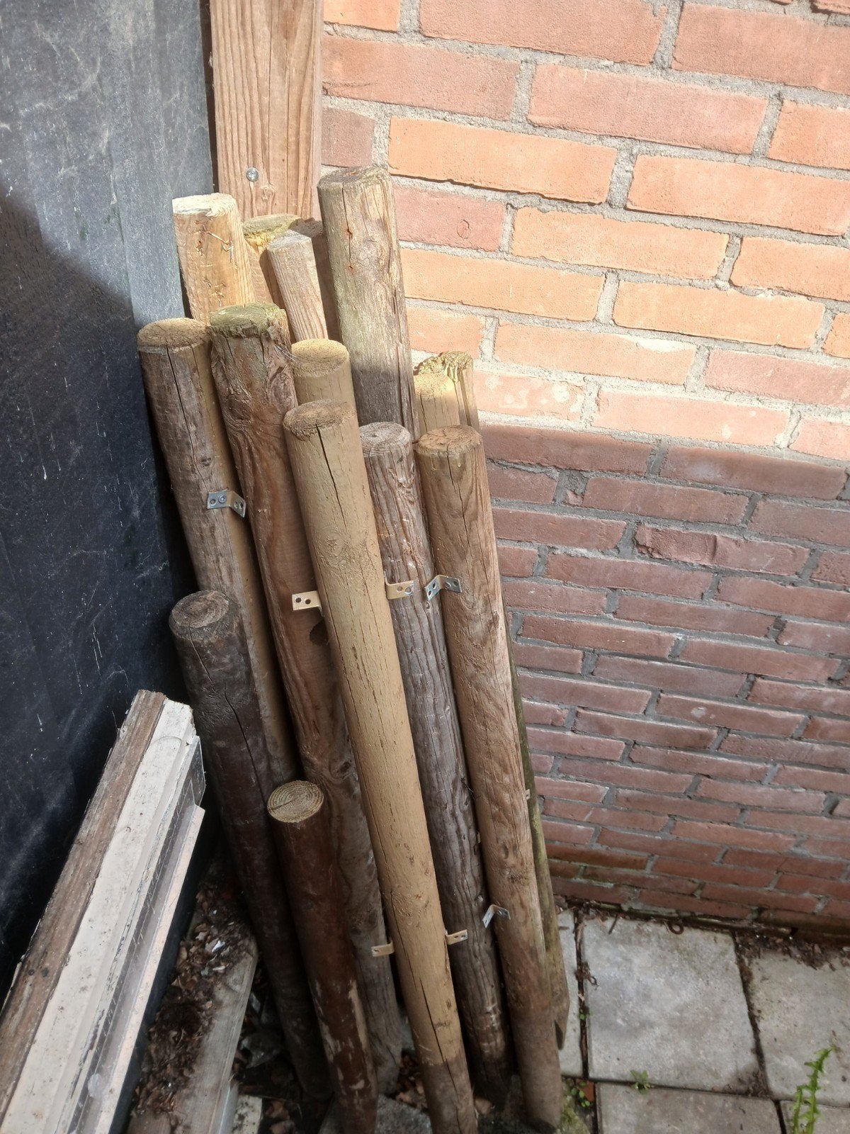 tuinpaaltjes, Tuin en Terras, Ophalen, Gebruikt, Minder dan 180 cm, Palen
