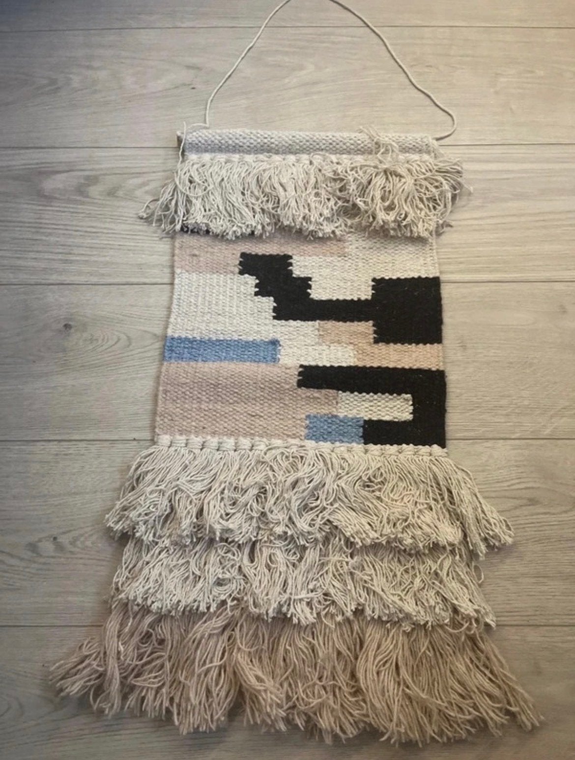 wandkleed met franjes - Boho stijl, 68 cm, Boho, Meerkleurig, 32 cm