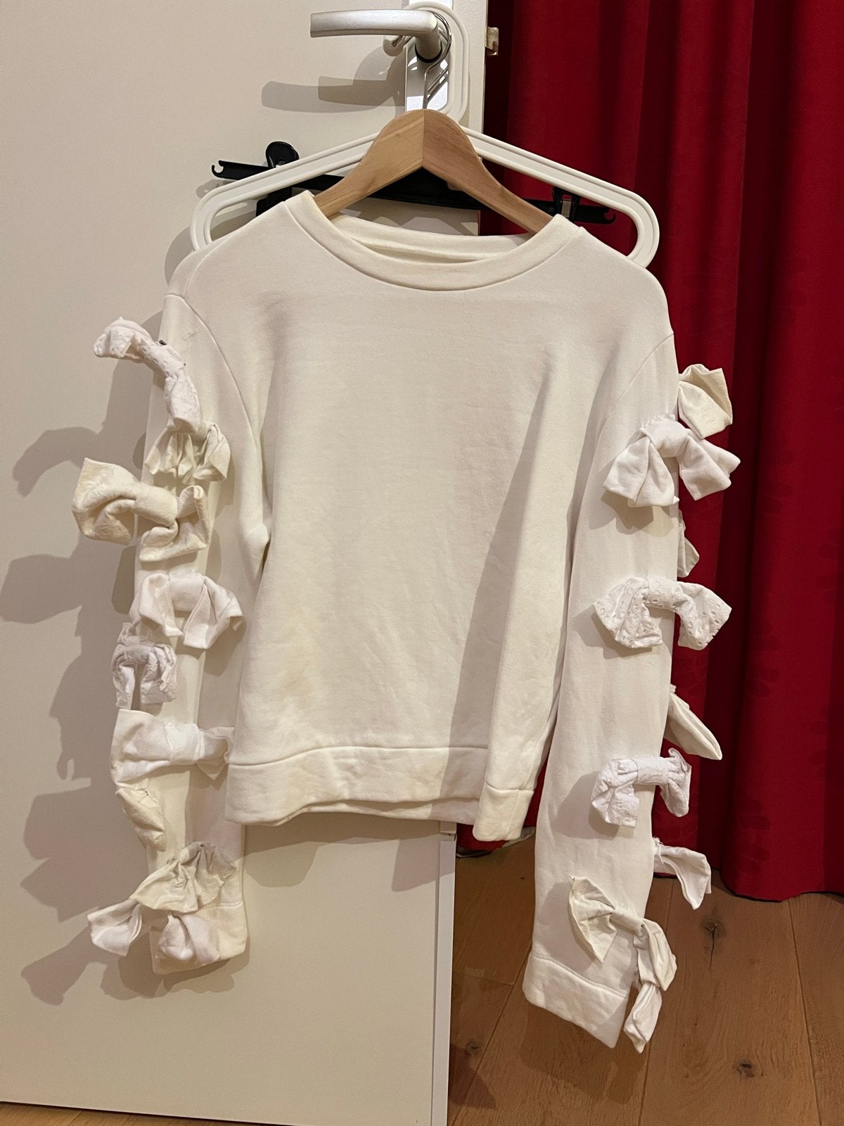 Viktor & Rolf sweater met strikken, maat 34, Verzenden, Gedragen, Maat 34 (XS) of kleiner, Wit