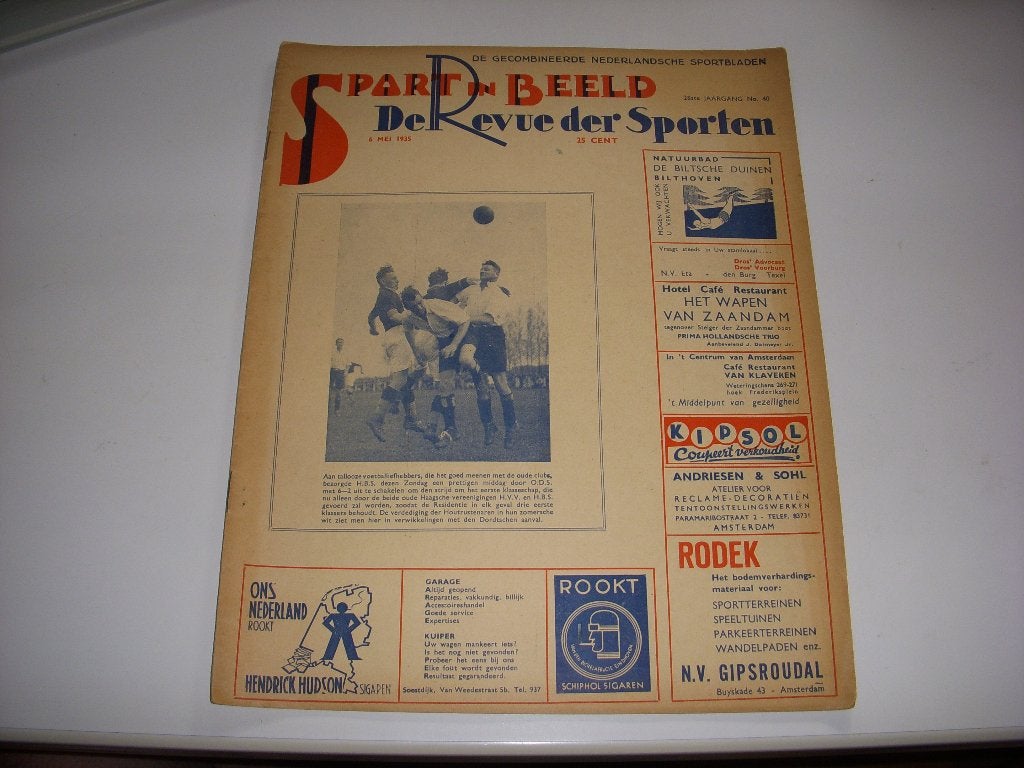 Sporttijdschrift Sport in Beeld De Revue der Sporten 1935, Ophalen of Verzenden, Gelezen, Sport en Vrije tijd