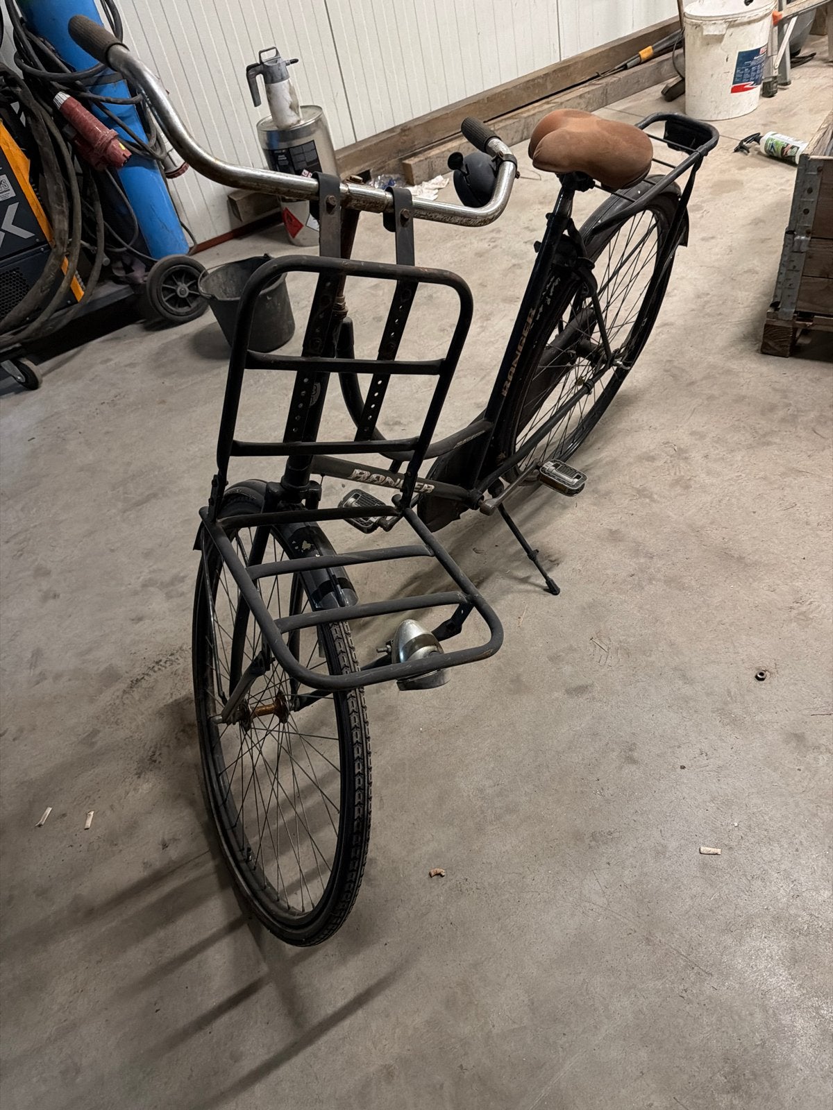 Omafiets transportfiets met voordrager, Fietsen en Brommers, Ophalen, Gazelle, Trommelrem, 53 tot 56 cm