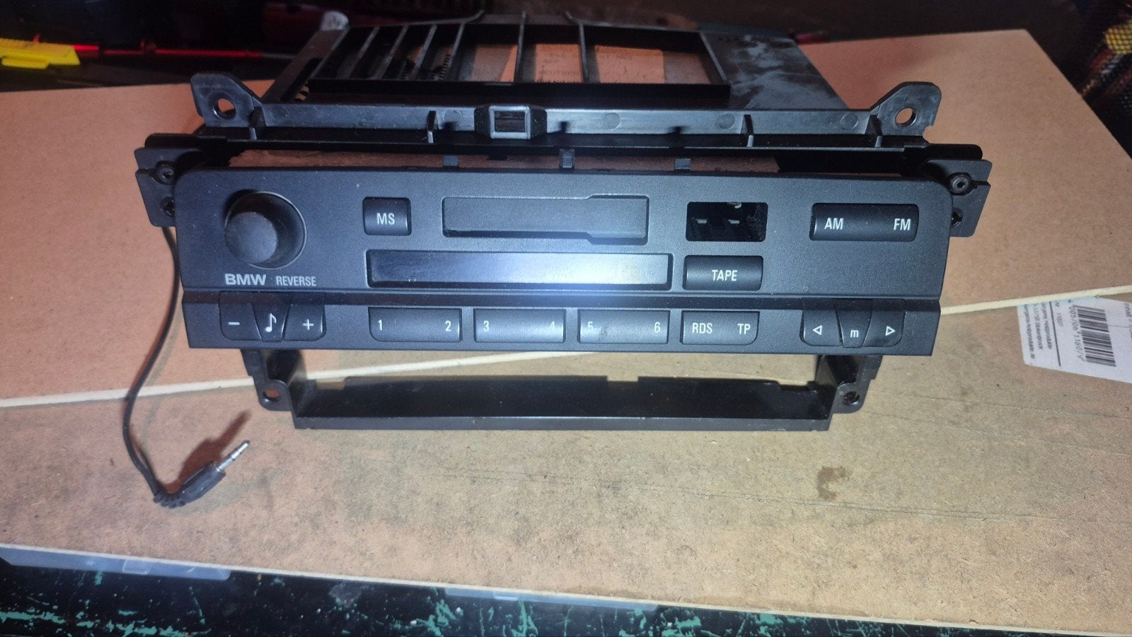 BMW E46 OEM Radio Reverse Philips (met frame), Auto diversen, Ophalen of Verzenden, Gebruikt