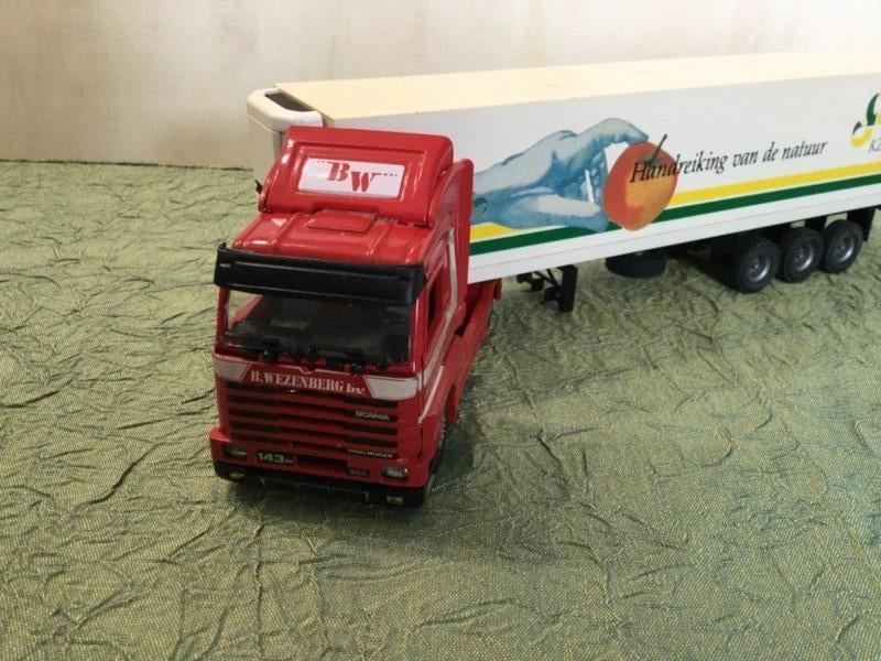 Tekno Scania 143 500 Streamline Wezenberg 1/50, Hobby en Vrije tijd, Modelauto's | 1:50, Ophalen of Verzenden, Gebruikt, Bus of Vrachtwagen
