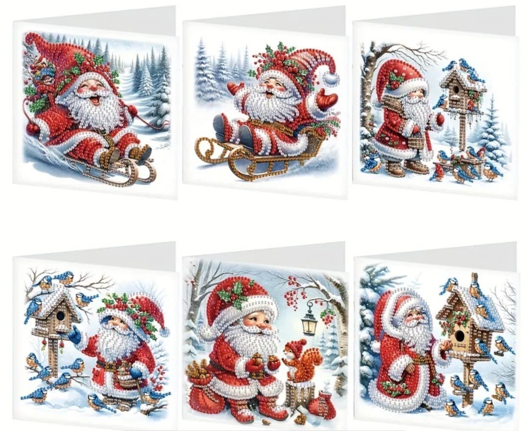 Diamond painting kerstkaarten, Verzenden, Nieuw, Kerst, Overige typen