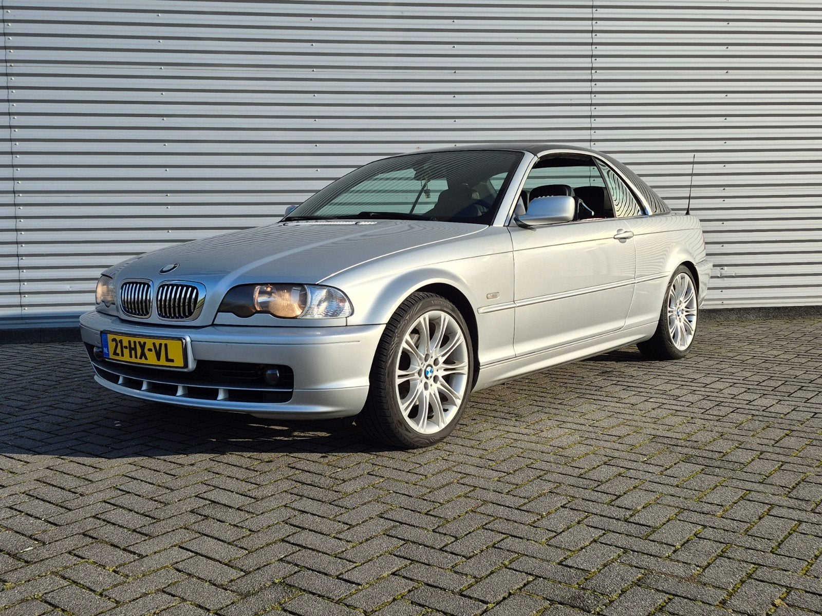 BMW 3-Serie E46 2.5 CI 325 Cabriolet AUT 2002 Grijs, Auto's, Automaat, Verwarmde buitenspiegels, Achterwielaandrijving, Zwart