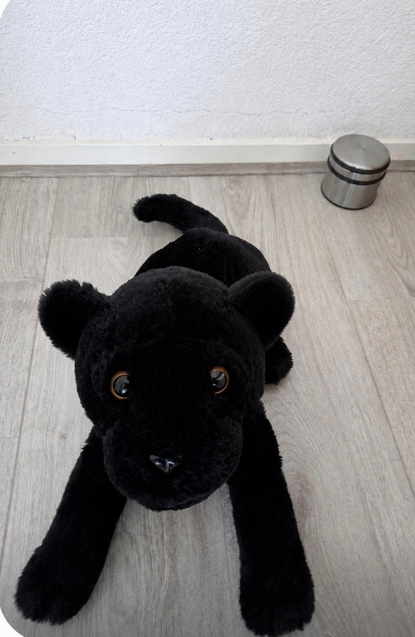 Zwarte Panter Knuffel - Sunkid - Goede Kwaliteit, Ophalen, Overige merken, Overige typen, Zwart