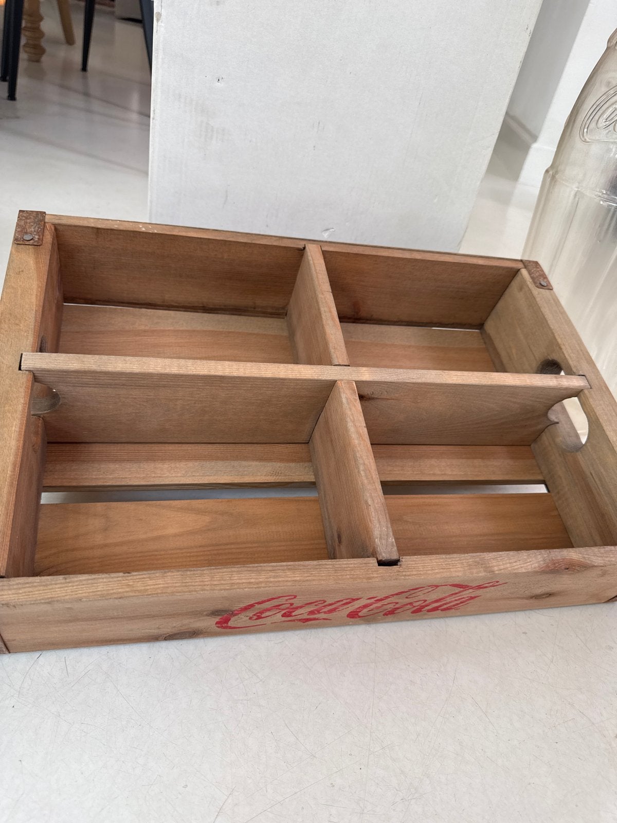 Houten Coca-Cola display met zeldzaam jaren '80 flesje, Ophalen of Verzenden, Nieuw, Overige typen
