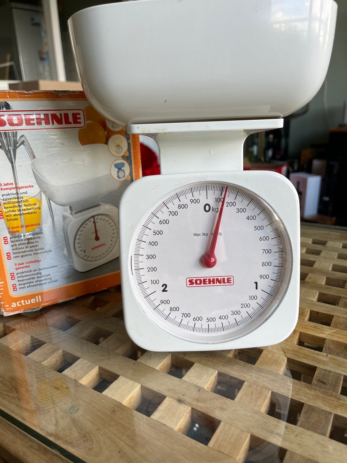 Soehnle Keukenweegschaal - Analoog, Max 3kg, Witgoed en Apparatuur, Weegschalen, Keukenweegschaal, Ophalen of Verzenden, Gebruikt