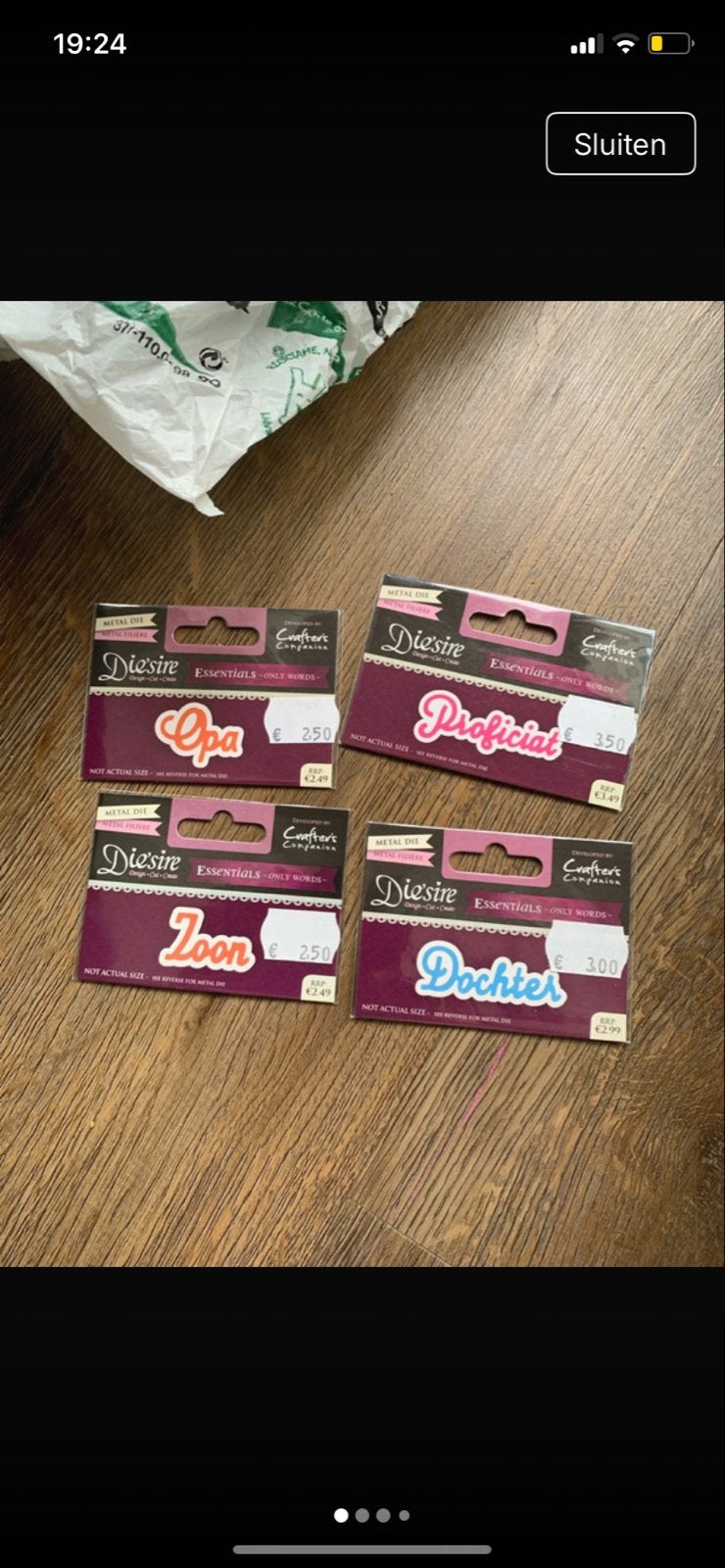 Embossing mallen - Opa, Zoon, Proficiat, Dochter, Overige thema's, Gereedschap of Toebehoren, Nieuw, Meerkleurig