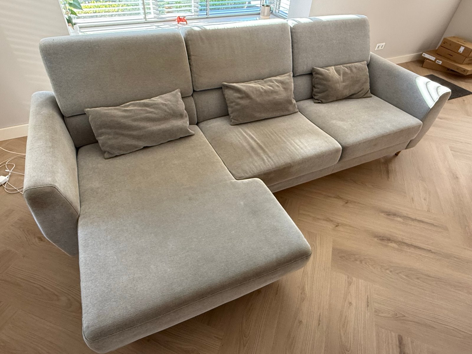 Ikea SLATORP 3-zitsbank met lounge gedeelte, Huis en Inrichting, Banken | Bankstellen, Ophalen, 250 tot 300 cm, Gebruikt, Hoekbank