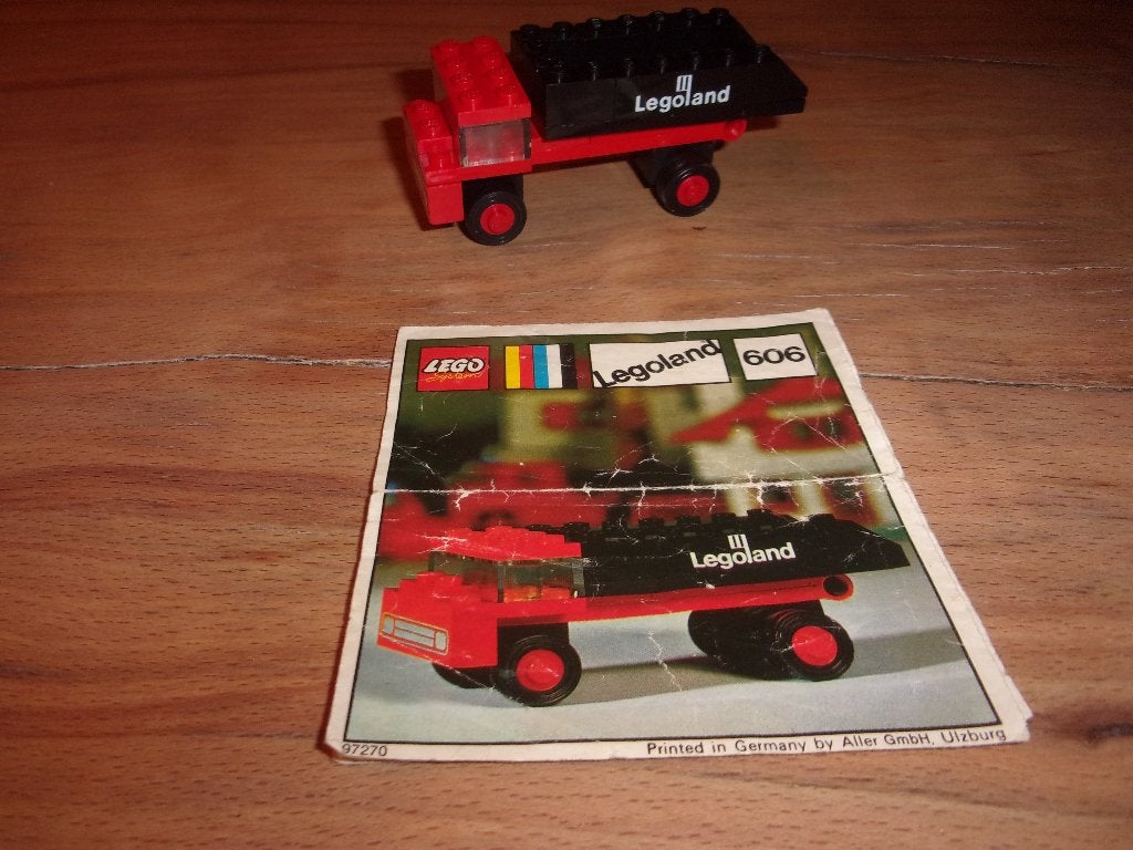 Lego Legoland 606-2 Tipper Lorry uit 1972 (1), Gebruikt, Lego, Inclusief instructies, Ophalen of Verzenden