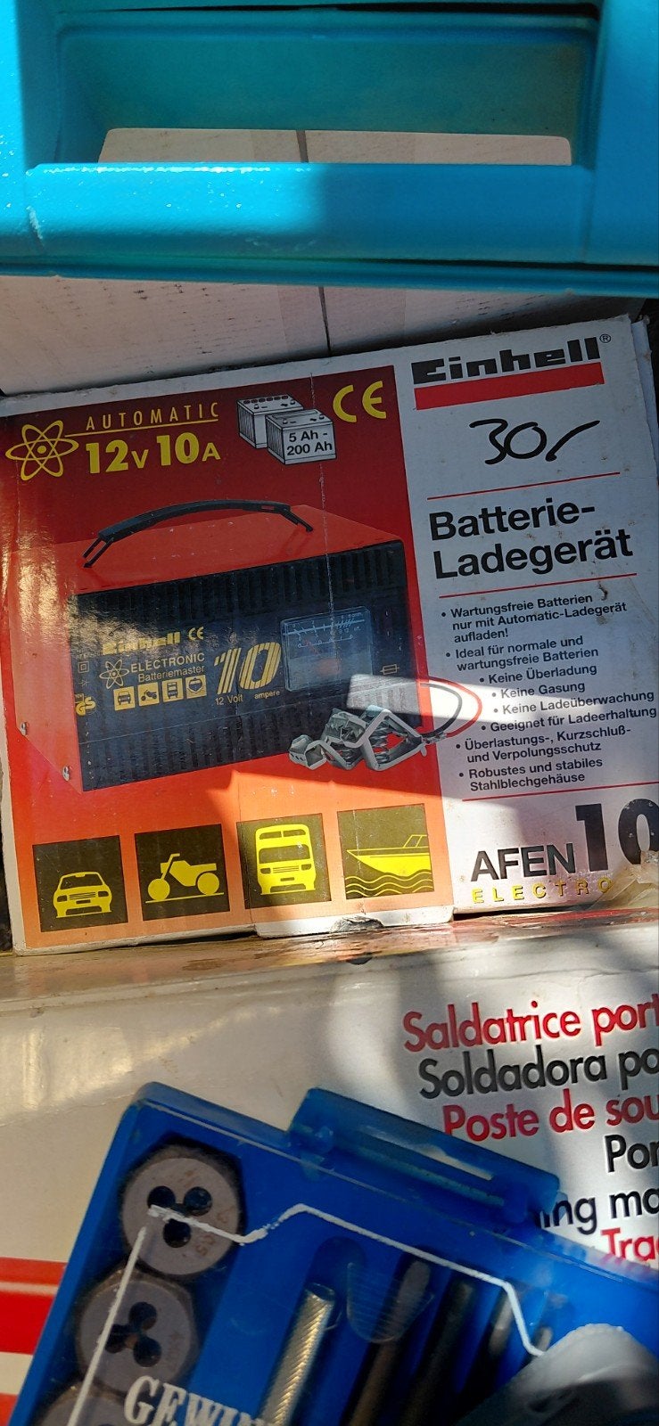 Einhell Automatische Acculader 12V 10A, Ophalen of Verzenden, Gebruikt