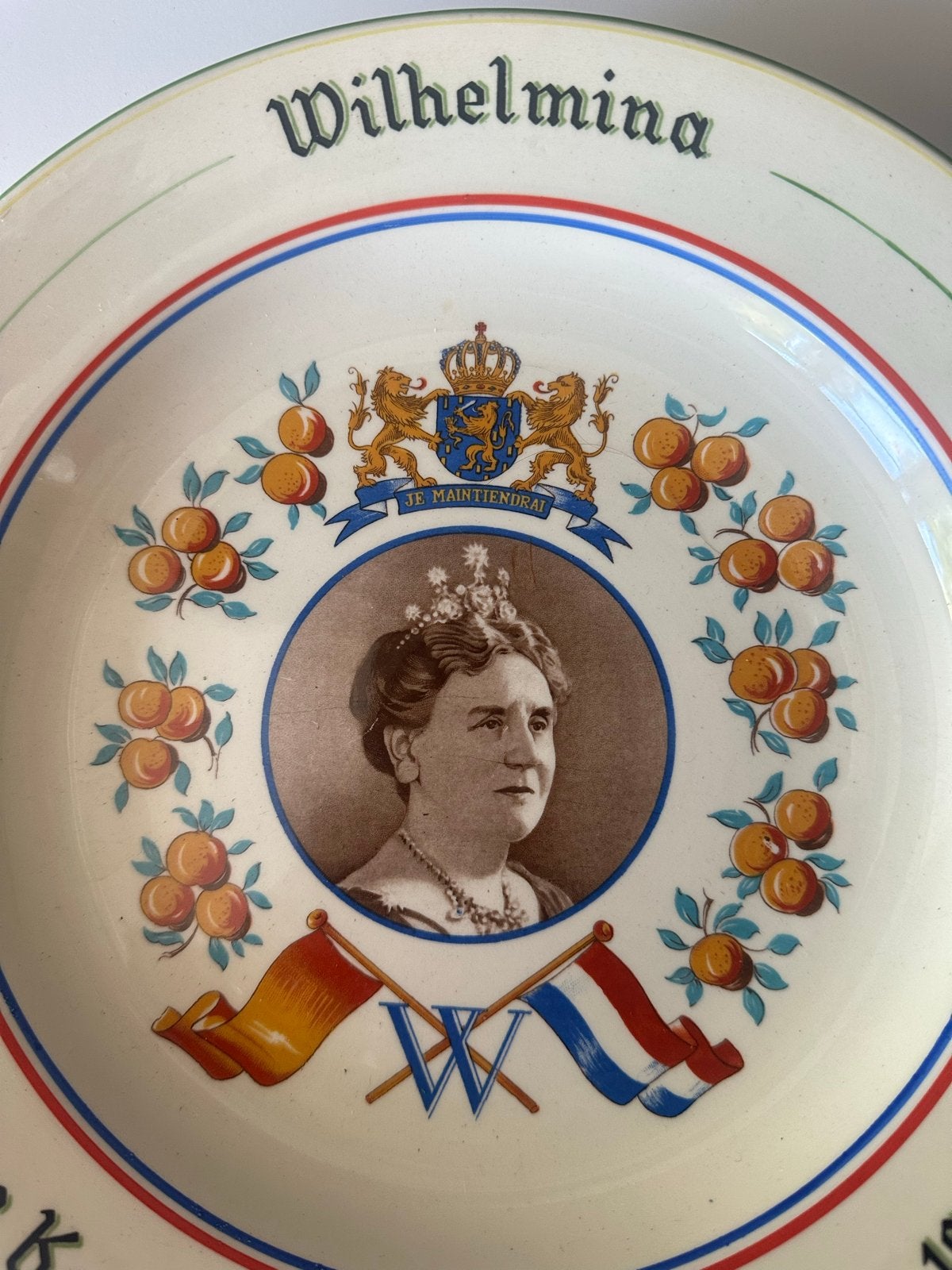 Herdenkingsbord Koningin Wilhelmina 1898-1948, Ophalen of Verzenden
