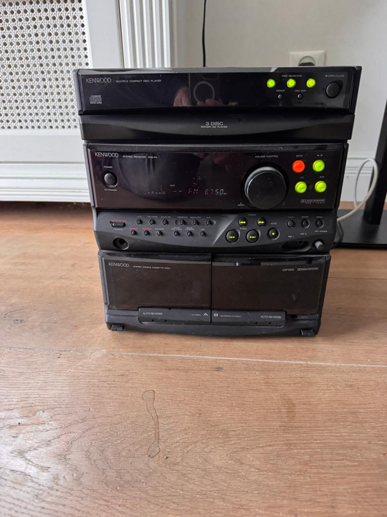 Kenwood Hifi Set met CD-speler, Tuner en Cassettedeck, Overige merken, Gebruikt, Cassettedeck, Losse componenten