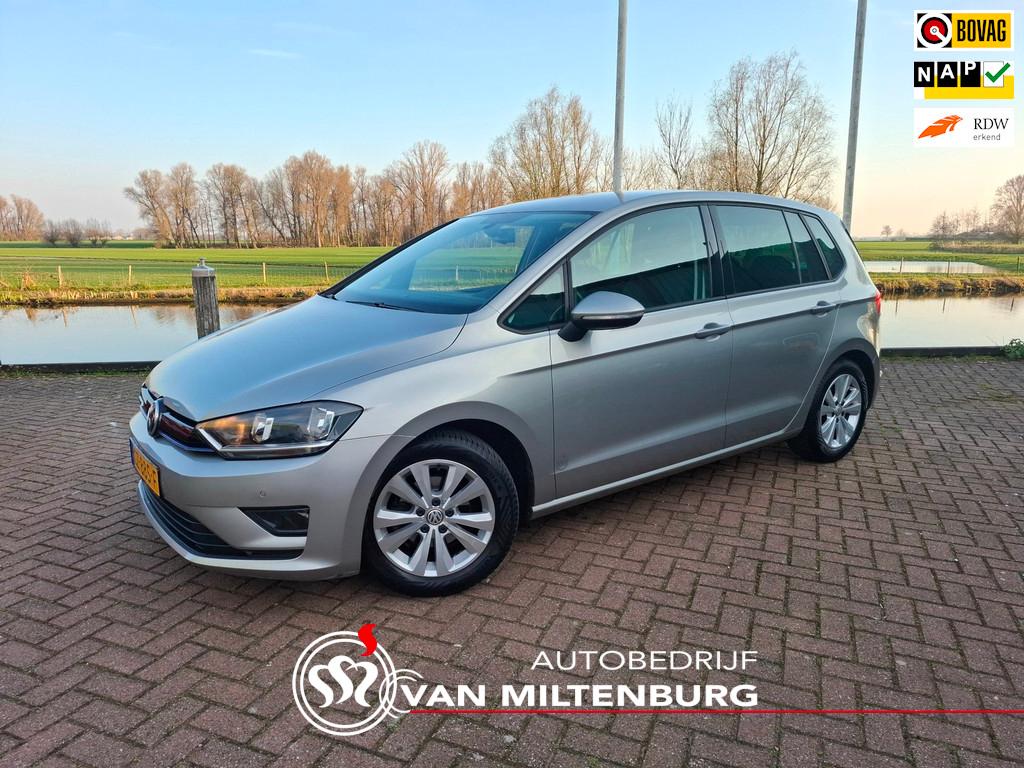 Volkswagen Golf Sportsvan 1.0 TSI Comfortline Clima Cruise N, Auto's, Volkswagen, Stof, Gebruikt, Bedrijf, Zilver of Grijs
