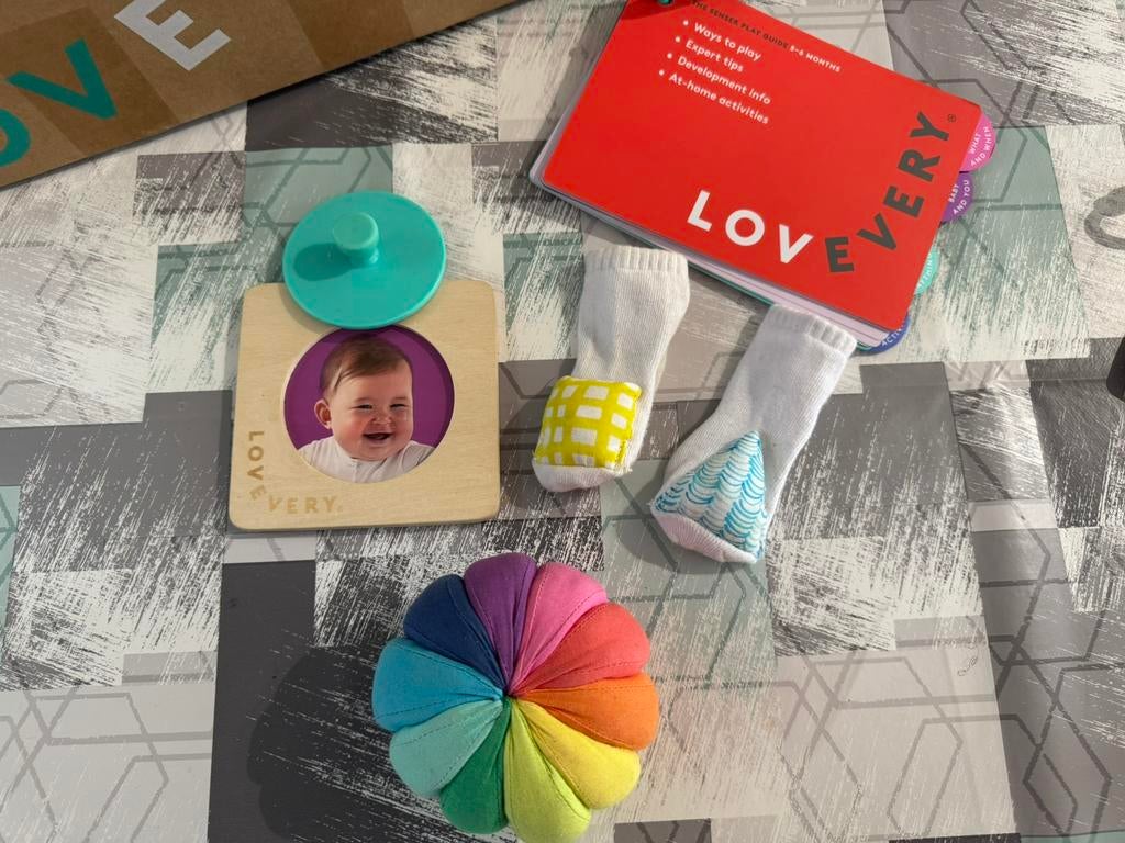Lovevery babyset 3-6m - 7 stuks Lovevery, Kinderen en Baby's, Ophalen of Verzenden, Gebruikt, Jongen of Meisje