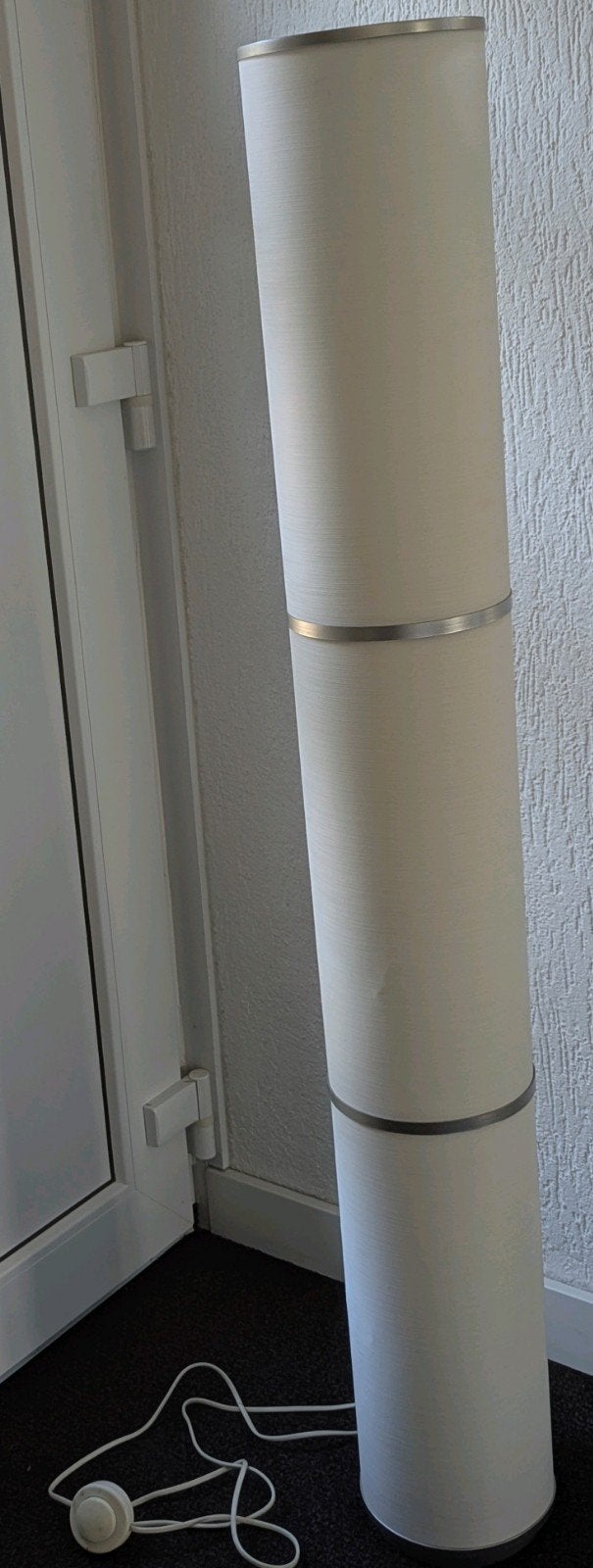 IKEA VIDJA staande lamp wit, 138 cm hoog, Huis en Inrichting, Ophalen, Gebruikt, Textiel, 100 tot 150 cm