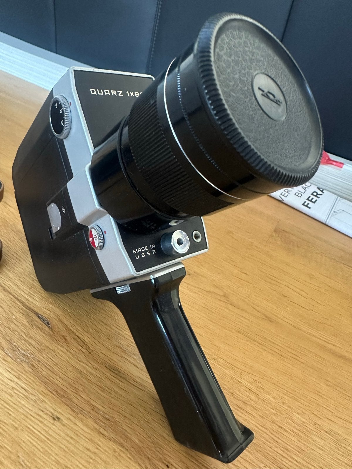 Vintage Quarz 1x8S-1 Super 8 filmcamera met tas, Ophalen of Verzenden, 8mm, Camera