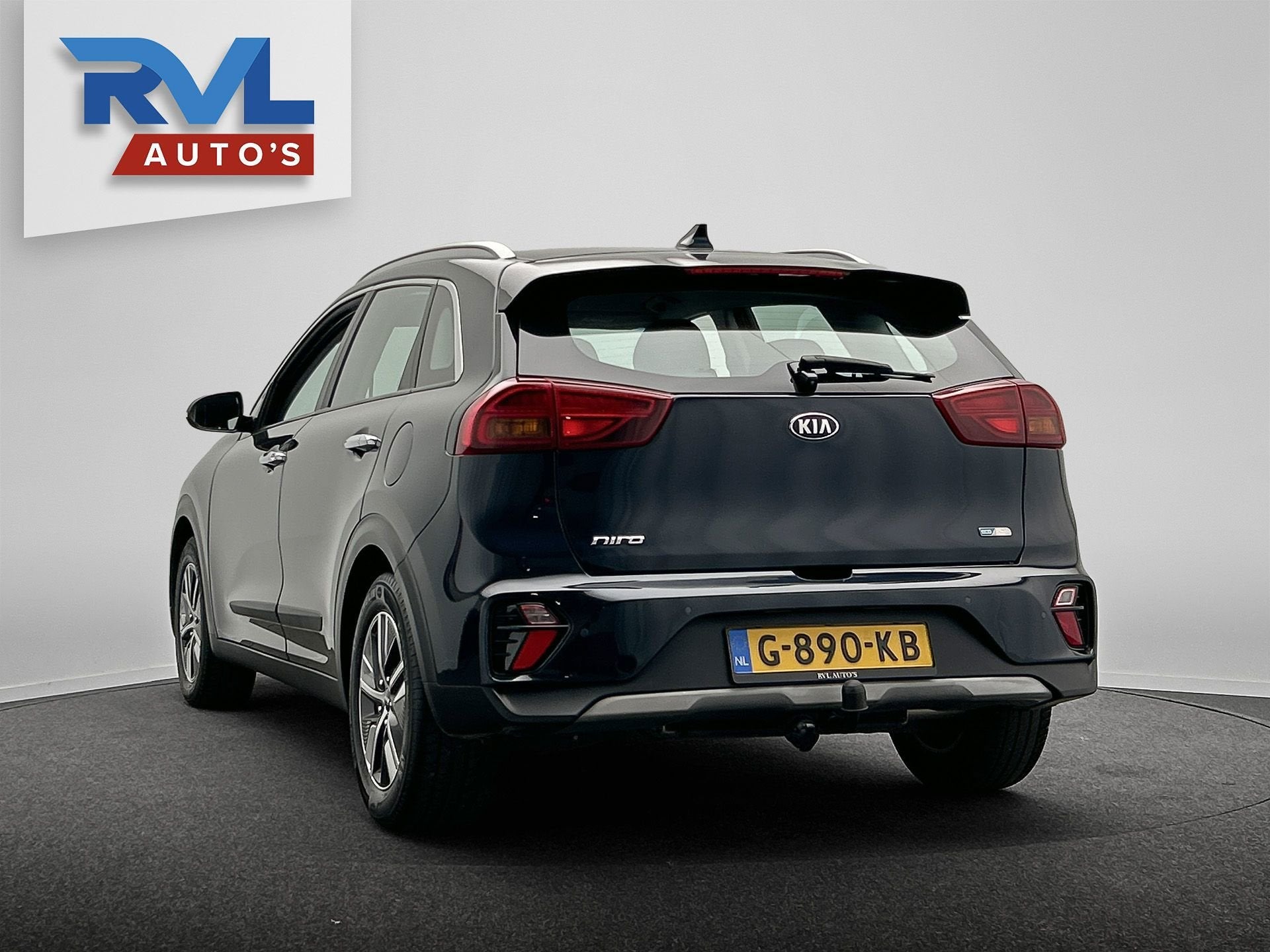 Kia Niro 1.6 GDi Hybrid DynamicLine | Trekhaak | Camera | Ap, Auto's, Kia, Gebruikt, Blauw, Leder en Stof, Origineel Nederlands
