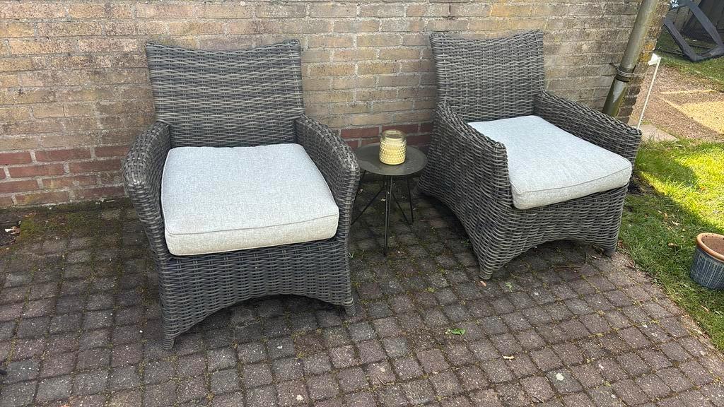 Twee tuin stoelen, Ophalen of Verzenden, Gebruikt, Kunststof