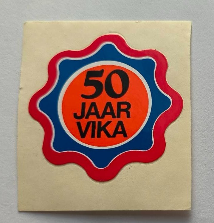 Sticker 50 jaar Vika, Ophalen of Verzenden, Zo goed als nieuw, Bedrijf of Vereniging