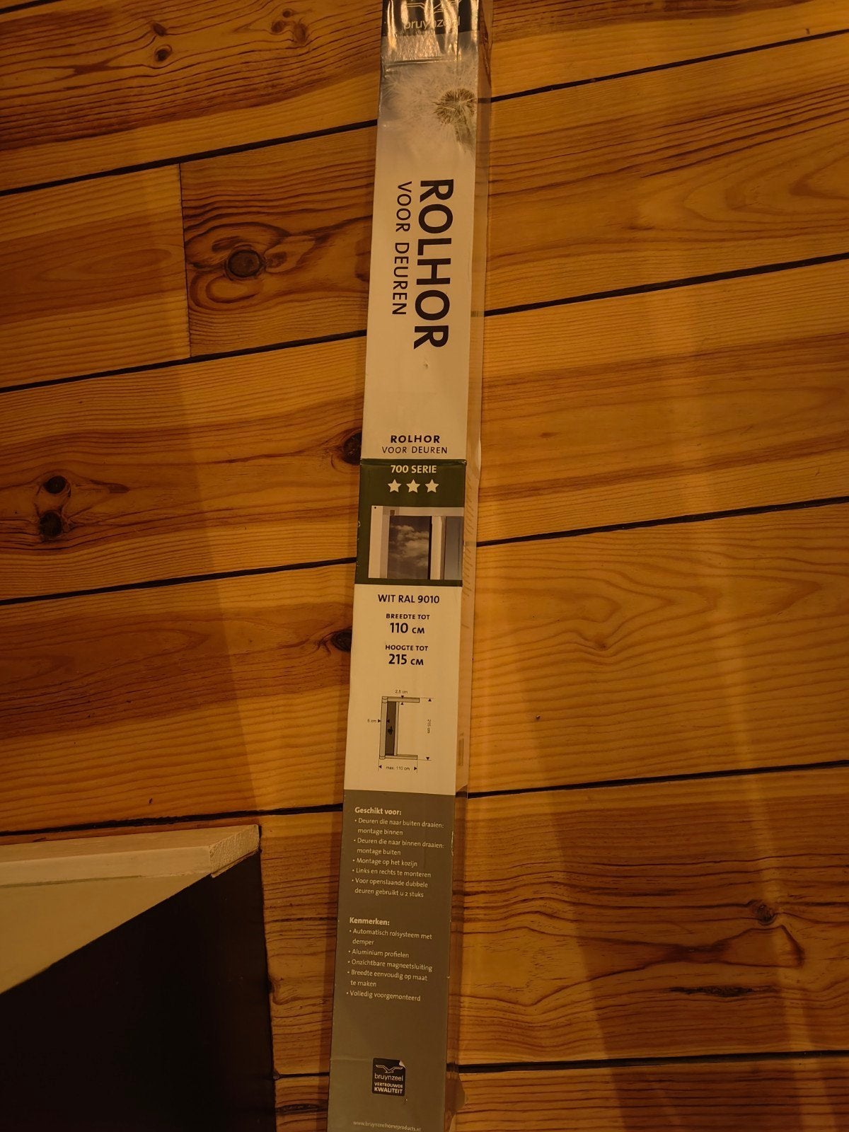 Rolhor voor deuren, wit, 80.5 cm breed, nieuwstaat, Ophalen, 80 tot 100 cm, 215 cm of meer, Hordeur