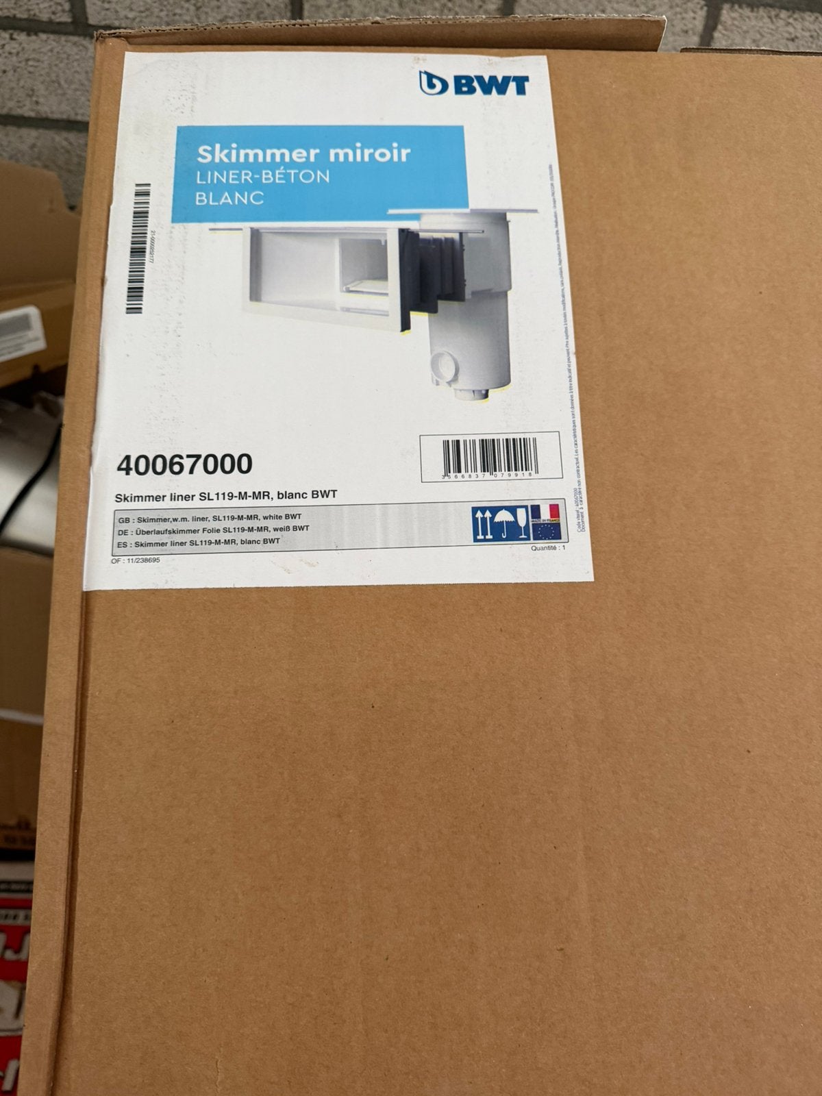 BWT Skimmer SL-119, Verzenden, Vierkant, Nieuw, Minder dan 200 cm
