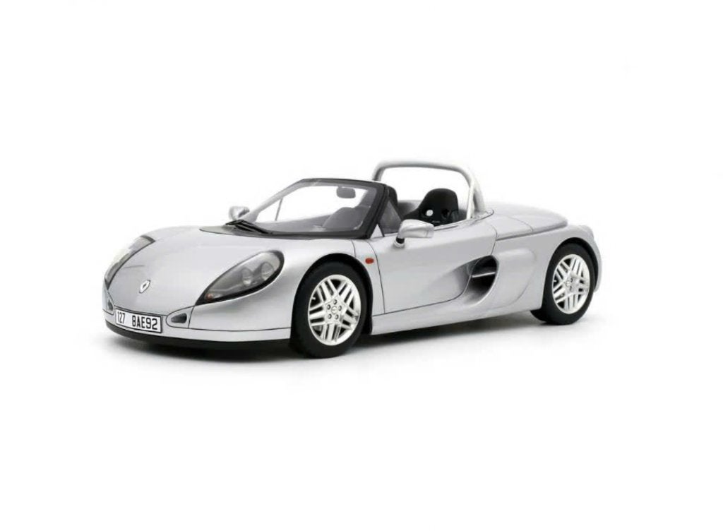 Renault Spider Grijs 1999 OTTO MOBILE SCHAAL 1/18 OT1142, Ophalen of Verzenden, Nieuw, Auto, OttOMobile